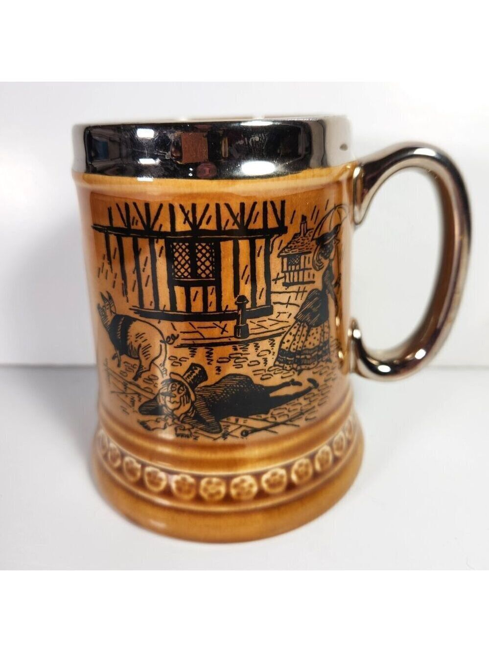 Lord Nelson Ware Tavern Scene Mug Vintage England Pottery Cottagecore Kitchen